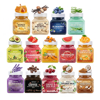 Gommage corporel au sucre de fraise et vitamine C, exfoliant, éclaircissant et hydratant, avec logo personnalisé, marque privée, gommage corporel exfoliant au sel