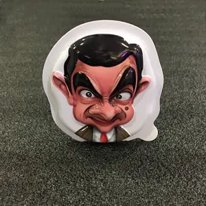 Mr. bean customized print packaging box shell small square box package chocolate plastic box package