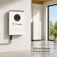 Contrôleur hybride solaire à batterie biphasé AHS-12-SP 12 kW Apsolway, onduleur solaire hybride, garantie de 5 ans