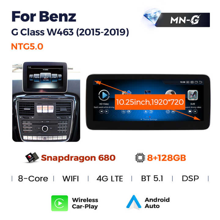 MEKEDE Snapdragon Android Newest System Car Stereo for Benz G 
