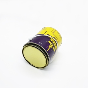 Seau métallique rond vide de 4 L en fer blanc avec logo personnalisé et impression offset pour le stockage de peinture chimique et l'utilisation en aérosol - Product Image 3