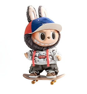 Labubu ของแท้ 100% POPMART Labubu X <span class=keywords><strong>Vans</strong></span> 38ซม. คอลเลคชั่นลิมิเต็ดอิดิชั่น รองเท้า เสื้อผ้า และของสะสม - Product Image 1