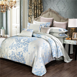 Parure de lit de luxe européenne imprimée en satin jacquard 100 % coton, poids moyen, pour hôtel – Vente chaude - Product Image 2