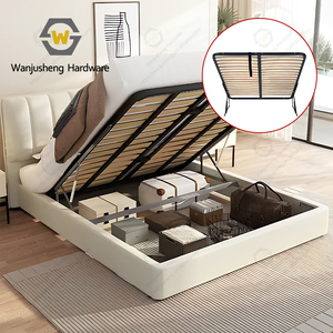 Cơ chế cơ sở giường Kim loại với những thanh gỗ có thể tháo rời lưu trữ chức năng phòng ngủ khung giường phẳng. - Product Image 6