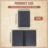 Portefeuille de voyage en cuir véritable de haute qualité, personnalisé en usine, avec blocage RFID, porte-passeport fin en cuir