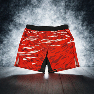 Shorts de boxe Muay Thai pour hommes, personnalisés, professionnels, pour entraînement MMA, en satin extensible 100% polyester, style traditionnel - Product Image 2