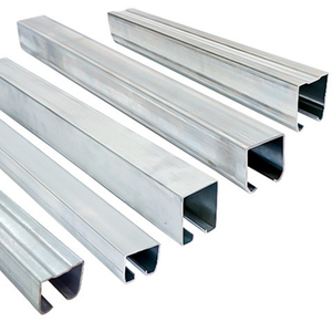Système de rail <span class=keywords><strong>coulissant</strong></span> en acier galvanisé industriel - <span class=keywords><strong>Kit</strong></span> de roues de <span class=keywords><strong>guidage</strong></span> robustes de 2 mm antirouille pour portes d'entrepôt/locaux de stockage - Product Image 4