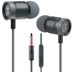הזול ביותר 3.5mm אוזניות wired בס משחקים ב-אוזן אוזניות אוזניות אוזניות סיטונאי