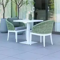 Cadeira de bistro corda para móveis externos, restaurante requintado, terraço, cadeira de café
