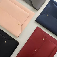 Sac pour ordinateur portable en cuir PU de style coréen, sac de bureau, sac à dossiers A4 B5, mallette pour ordinateur portable de 13,3 pouces