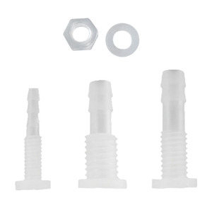 Conector de Plástico para Montaje Pasante M6 3mm Blanco Roscado - Product Image 1