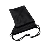 Pochette de rangement de lunettes de soleil en microfibre avec cordon de serrage et logo personnalisé