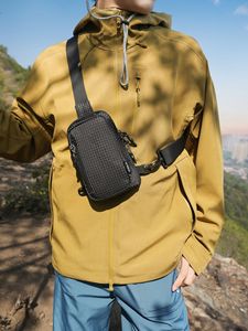 Riñonera de moda con estampado a cuadros, nueva, con cremallera, para correr al aire libre, soporte para teléfono móvil, bolso bandolera al por mayor - Product Image 6