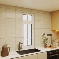 Fenêtre oscillo-battante en aluminium pour le marché américain, avec ou sans grilles, design bicolore