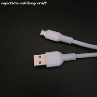 Penjualan Terbaik pabrik kustomisasi OEM cangkang TPE V8 perangkat Android kabel Data USB mikro