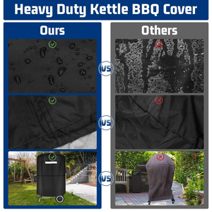 Housse de protection <span class=keywords><strong>ronde</strong></span> imperméable pour <span class=keywords><strong>barbecue</strong></span> au charbon de bois avec cordon de serrage et boucle de rangement, pour <span class=keywords><strong>barbecue</strong></span> extérieur <span class=keywords><strong>Weber</strong></span> Master - Product Image 3