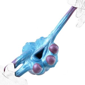 Molde de silicona platino suave con forma de copa de avión, molde invertido para entrenamiento de pene masculino, estimulación de succión y sujeción de un solo canal - Product Image 4