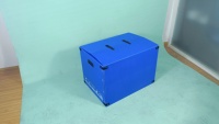 Boîte de manutention en PP alvéolaire sur mesure, pliable, en plastique, pour stockage, conteneur logistique modulaire pour la gestion d'entrepôt