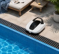 Nettoyeur de piscine robotisé sans fil portable, aspirateur de piscine rechargeable, fonctionnement facile, nettoyage automatique