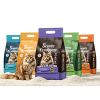 Fabricant de litière pour chat en tofu à marque privée sur mesure, 16 ans d'expérience, plus de 10 parfums, emballage sous vide, faible MOQ, usine de sable pour chat