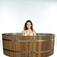 Modernes Design Zedernholz Eisbad Recovery Pod Factory Großhandel Wi-Fi-gesteuerte Holz Outdoor Cold Plunge Tub für Sportler