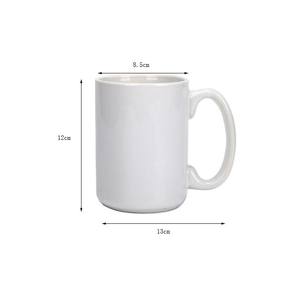 Taza de Cerámica Sublimable de 15 Oz, Taza Blanca para Transferencia de Calor, Forma Recta, Artículos Promocionales para Bebidas - Product Image 4