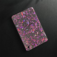 Vente en gros 3mm 1220*2440mm Feuille acrylique coulée Feuille acrylique en plastique à motifs de marbre Chunky Glitter