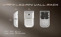 Appliques murales LED Wallpack 48W-150W avec télécommande, intensité variable, CRI 95 élevé, IP65, en aluminium, pour l'éclairage extérieur des maisons et des espaces publics
