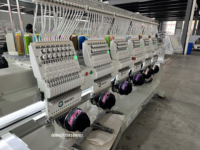 Machine à broder industrielle de haute qualité, prix imbattable, GALAXY, haute vitesse, 15 aiguilles, 6 têtes, personnalisable, pour chapeaux, vêtements, chaussures, sacs, sweats à capuche