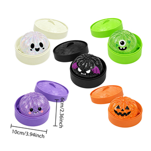 Jouet Squishy Halloween à Remontée Lente, Rempli de Paillettes, Jouet à Presser en TPR Anti-Stress, Boule Kawaii Effrayante pour Soulager l'Anxiété - Product Image 6