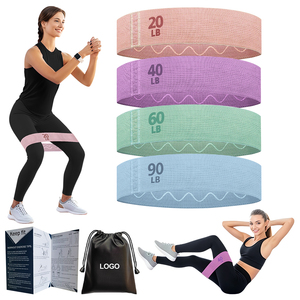 Ensemble de bandes de résistance pour les hanches, bandes d'exercice pour les fessiers avec sac de transport, bandes de fitness portables, durables et hautement élastiques - Product Image 1