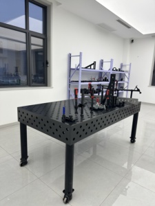 Tavolo da Saldatura in Acciaio Economico 1500x1000mm con Fori a Griglia da 16mm, Nuovo, per Uso Didattico Fai-da-te, Stazione di Saldatura Economica - Product Image 1