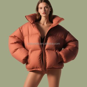 Manteau d'hiver matelassé et <span class=keywords><strong>parka</strong></span> pour <span class=keywords><strong>femme</strong></span> grande taille, veste de ski zippée en softshell de créateur pour <span class=keywords><strong>femme</strong></span>, manteaux en duvet pour <span class=keywords><strong>femme</strong></span> - Product Image 4