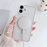 Étui Transparent de Luxe pour iPhone 17 16 Pro Max 15 14 13 12 11 Pro XS XR Max 7 8 Plus Mini, Coque de Téléphone à Chargement Magnétique Sans Fil