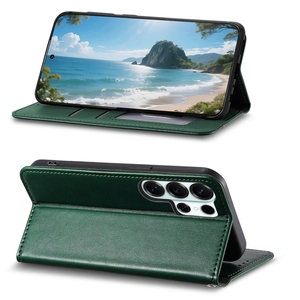 เคสโทรศัพท์แบบพับได้พร้อมช่องใส่บัตรเครดิต วัสดุ PU แม่เหล็กแรงยึดสูง สำหรับ <span class=keywords><strong>Samsung</strong></span> S26/S25/S24FE/S23/A57, สำหรับ iPhone 17/17E/16 แบบกระเป๋าใส่บัตร - Product Image 6