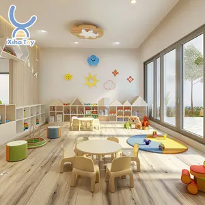 Customized Modern Wooden Nursery School Early Learning Furniture Children Preschool Childcare Kindergarten Daycare Furniture