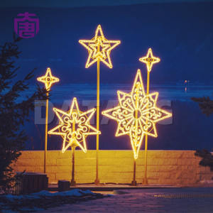 Bande lumineuse LED étanche IP65 personnalisée, motif étoile 3D pour décorations de Noël, Diwali et autres fêtes intérieures/extérieures, certifiée CE et RoHS - Product Image 2