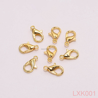 Accessoires de bijouterie en stock à prix abordable, fermoirs mousquetons métalliques de 10mm, 12mm, 14mm, 16mm, 18mm, 21mm, 7 couleurs