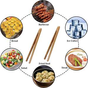 Pince à <span class=keywords><strong>pain</strong></span> <span class=keywords><strong>en</strong></span> bambou multifonctionnelle adaptée à un usage multiple Large gamme d'applications Surface lisse respectueuse de l'environnement - Product Image 5