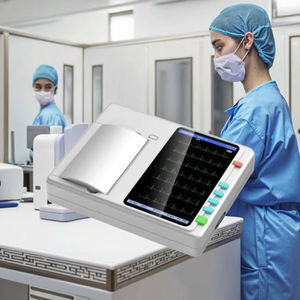 JZ-TEC601 휴대용 전자 휴대용 <span class=keywords><strong>ECG</strong></span> 기계 12 리드 <span class=keywords><strong>6</strong></span> 채널 EKG 장치 수의학 모니터링 장치 - Product Image 4