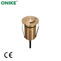 Lampu Taman LED RGB Terpendam Aluminium Tahan Air IP67 55mm 2.5W, Lampu Sorot Dinding Tangga, CRI Tinggi 90