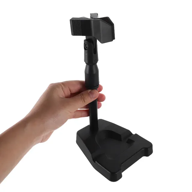 Adjustable Metal Desk Mic Stand Clamp Rotating Table Microphone Holder Live Broadcast Recording Mini Microphone Mount