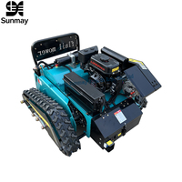 Tondeuse à gazon industrielle tout-terrain télécommandée sans fil autopropulsée, largeur de coupe 500 mm, essence, pour pentes et terrains en pente
