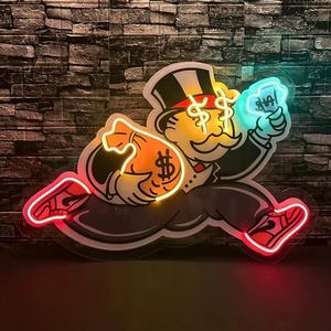 Letrero <span class=keywords><strong>de</strong></span> Neón Acrílico con Impresión UV LED Personalizado con el Logotipo <span class=keywords><strong>de</strong></span> <span class=keywords><strong>Monopoly</strong></span> Man, para Decoración <span class=keywords><strong>de</strong></span> Pared - Product Image 5