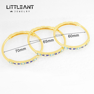 Moda árabe Banhado A Ouro Cuff Bangles 18k Glod Devil Eye Design Jóias Pulseiras para Mulheres Festa de Eventos - Product Image 6