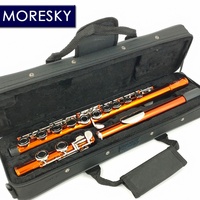 MORESKY C Major Flute 16 CloseC Keys Orange Cupronickel Body with E Key Painted Finish Made in China MFL-608