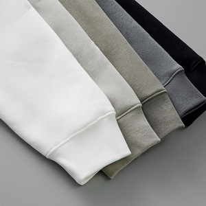 2023 380g bianco girocollo felpe all'ingrosso Pullover camicia per uomo in stile ESS - Product Image 4