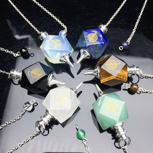 Pendentif Symbole Hexagonal pour Divination Reiki, Hypnotisme, Chakra, Chaîne de Cristal, Pierre de Guérison en Gros, Gemme d'Amour, Art Populaire - Product Image 2