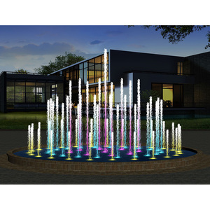 Fontaine musicale dansante pour piscine extérieure de 3,6 m de diamètre avec buses en acier inoxydable - Product Image 2