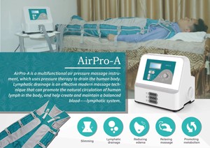 Máquina de Masaje por Presión de Aire <span class=keywords><strong>AirPro</strong></span> A, 24 Bolsas de Aire, <span class=keywords><strong>4</strong></span> Modos, 20 a 80 mmHg, para Drenaje Linfático y Reducción de Edema - Product Image 2